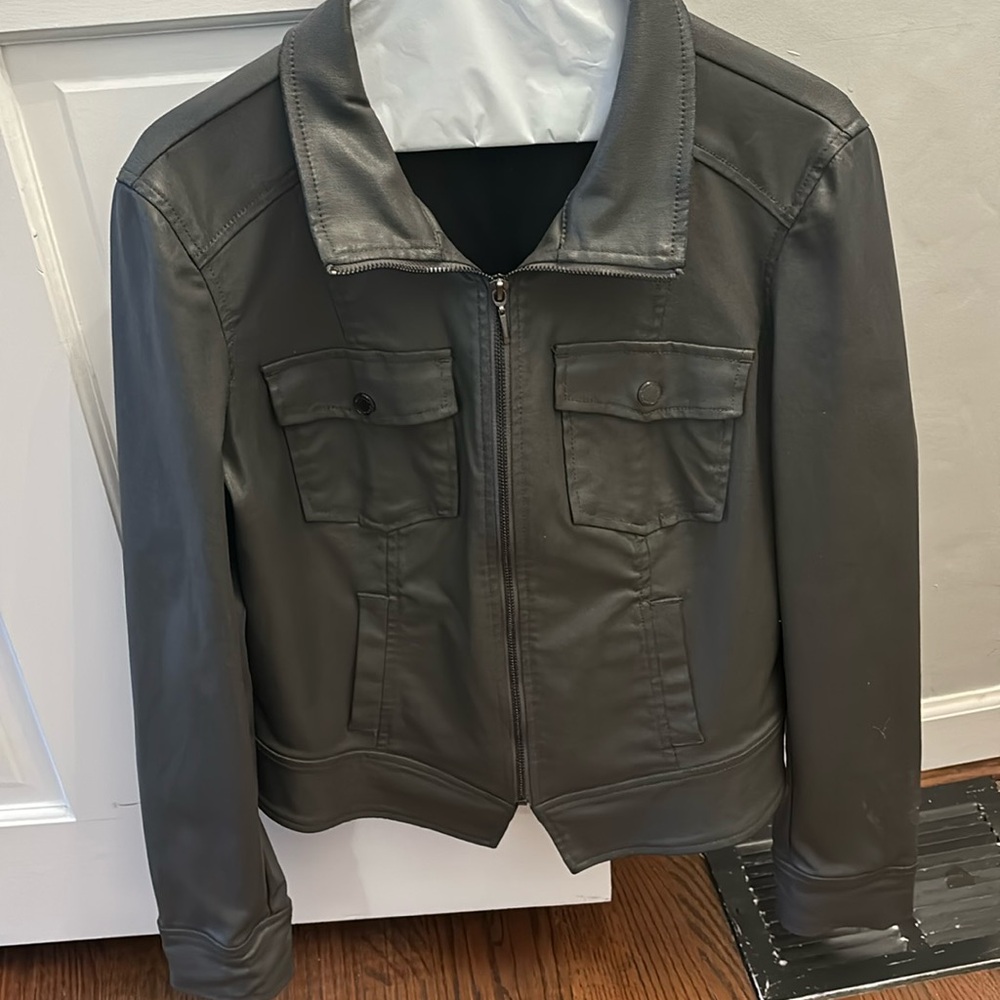White House Black Market Leather Jacket